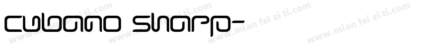 cubano sharp字体转换